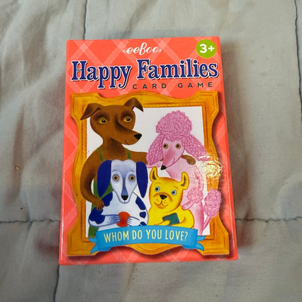 Eeboo Happy Families Card Game COMPLETE